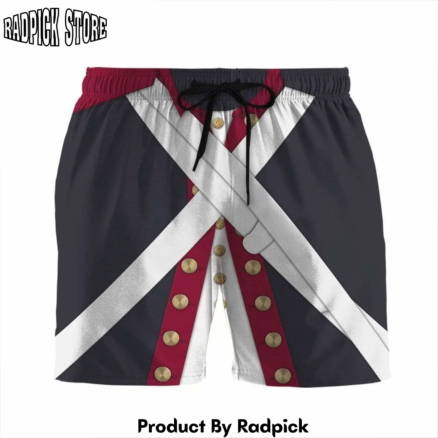 Radpick 3d continental army custom beach shorts swim trunks rp631640